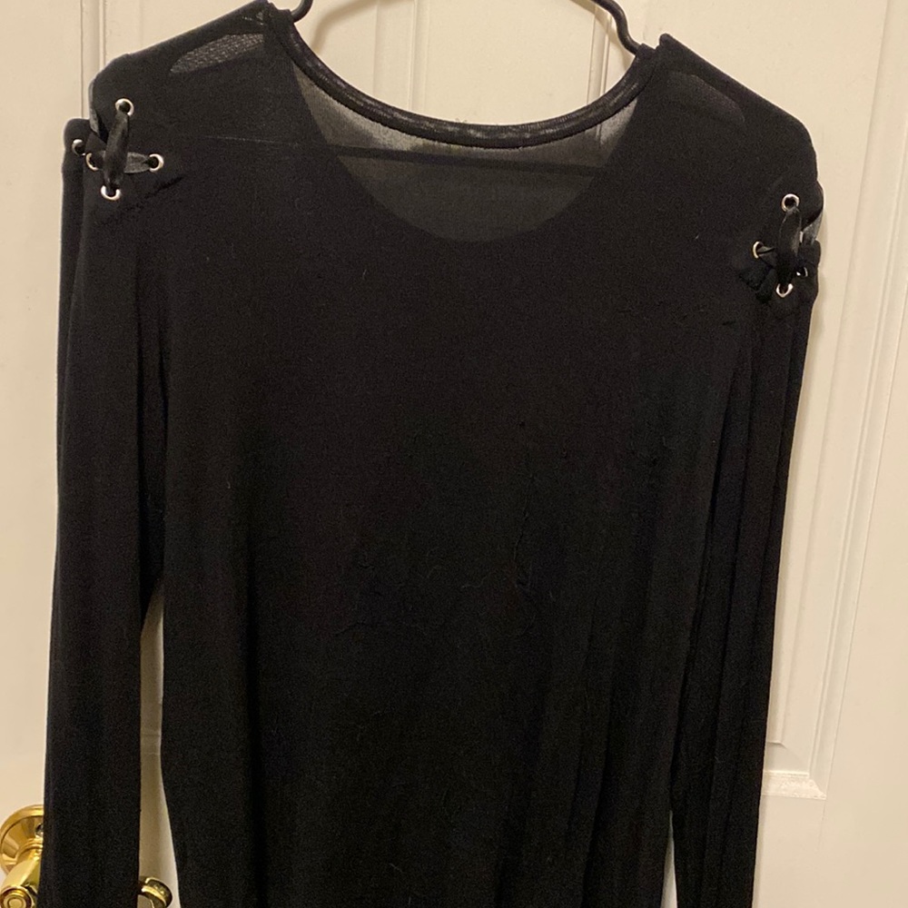 Generation Love sheer lace up corset top